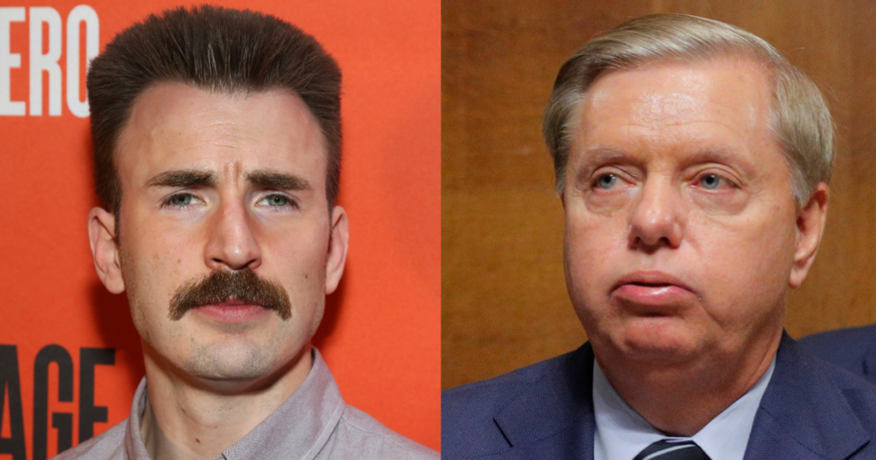 Chris Evans Just Savaged Lindsey Graham After He Urged Donald Trump to Declare a National Emergency to Build His Wall, and Now Graham Has a New Nickname