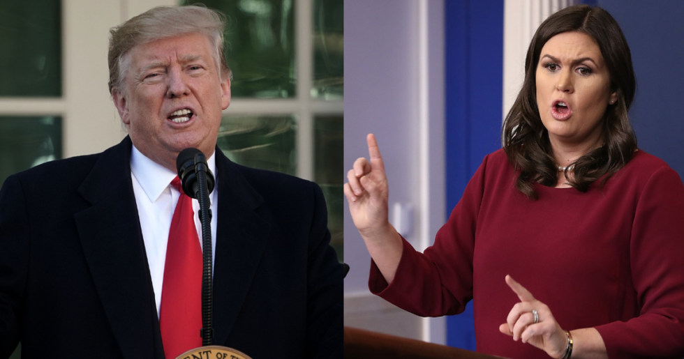 Sarah Sanders Just Said God 'Wanted Donald Trump to Be President' and People Have Questions