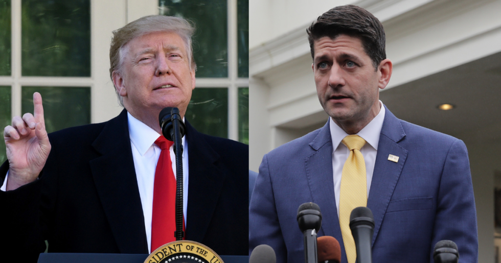 Donald Trump Just Threw Paul Ryan All the Way Under the Bus Over His Failure to Secure Border Wall Funding