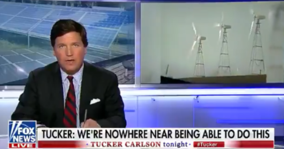 Tucker Carlson Just Proved He Doesn't Understand How Wind Power Works, and People Are Dragging Him All the Way Down