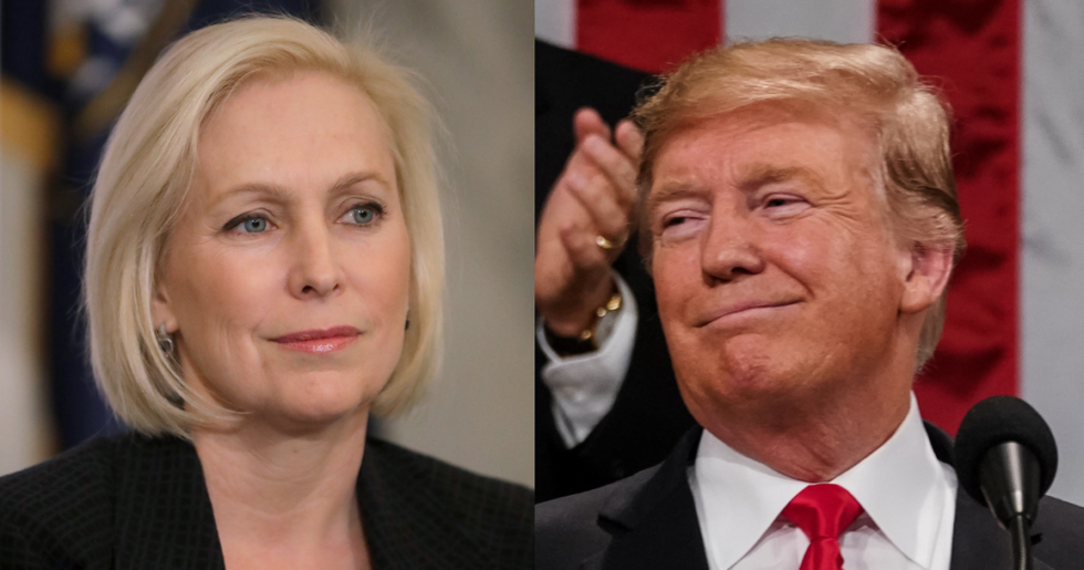 Kirsten Gillibrand Just Said What We're All Thinking After Trump Took Credit for the Rise of Women in the Workforce During His State of the Union