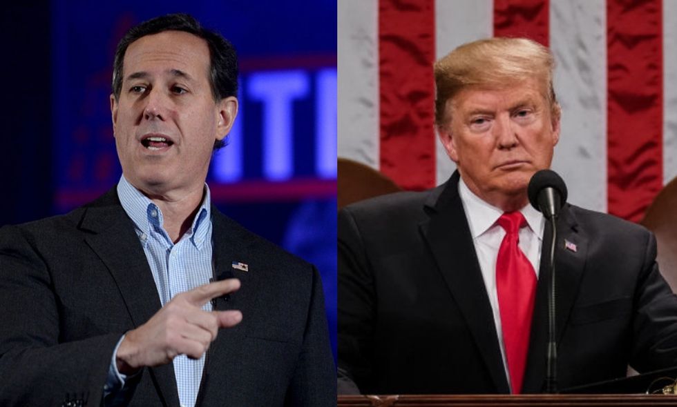Former Republican Senator Rick Santorum Blasted Trump's State of the Union Address and People Are Shocked