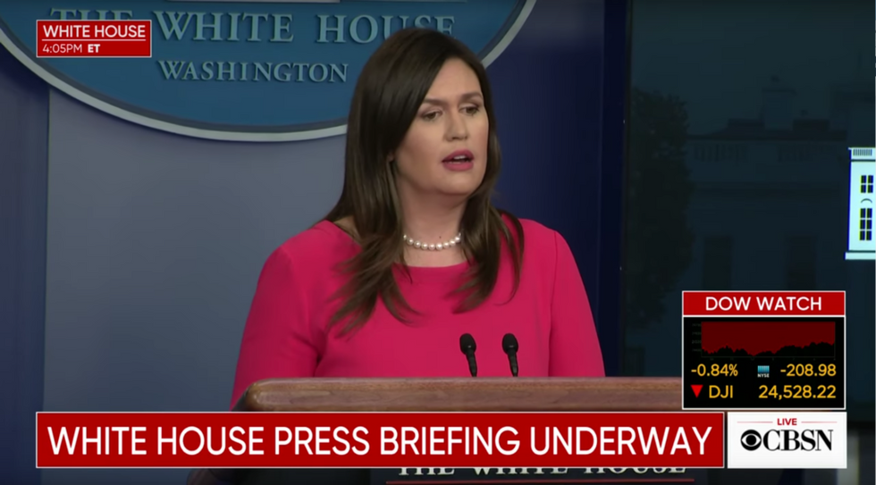 Sarah Sanders Just Opened Her First Press Briefing in 41 Days With 'Missed You Guys,' and Now Everyone's Making the Same Joke