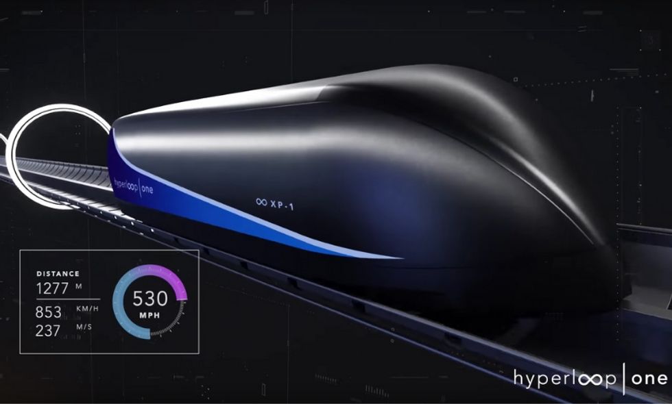 Virgin Is Testing Its New 'Hyperloop One' High Speed Rail in the Nevada Desert, and It's Totally Something Out of the Jetsons