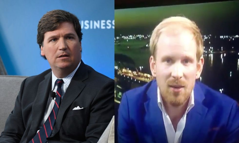 Fox News Doesn't Want You to See This Footage of Tucker Carlson Totally Freaking Out on a Guest and Hoo Boy, We See Why