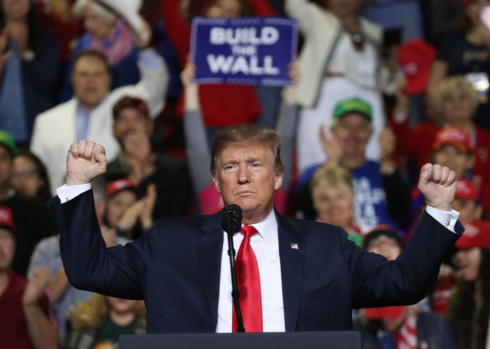 When Trump Supporters Chanted 'Build That Wall' at His El Paso Rally, Trump Actually Stopped to Correct Them, Because He Has a New Slogan Now