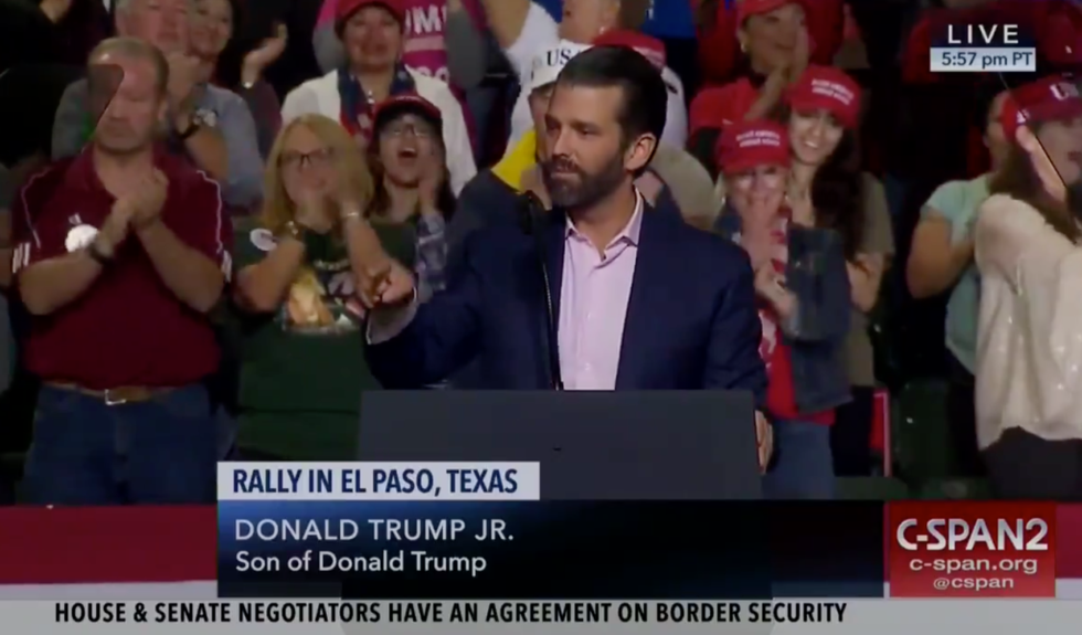 After Donald Trump Jr. Slammed 'Loser Teachers' at His Father's El Paso Rally, Teachers Are Clapping Right Back
