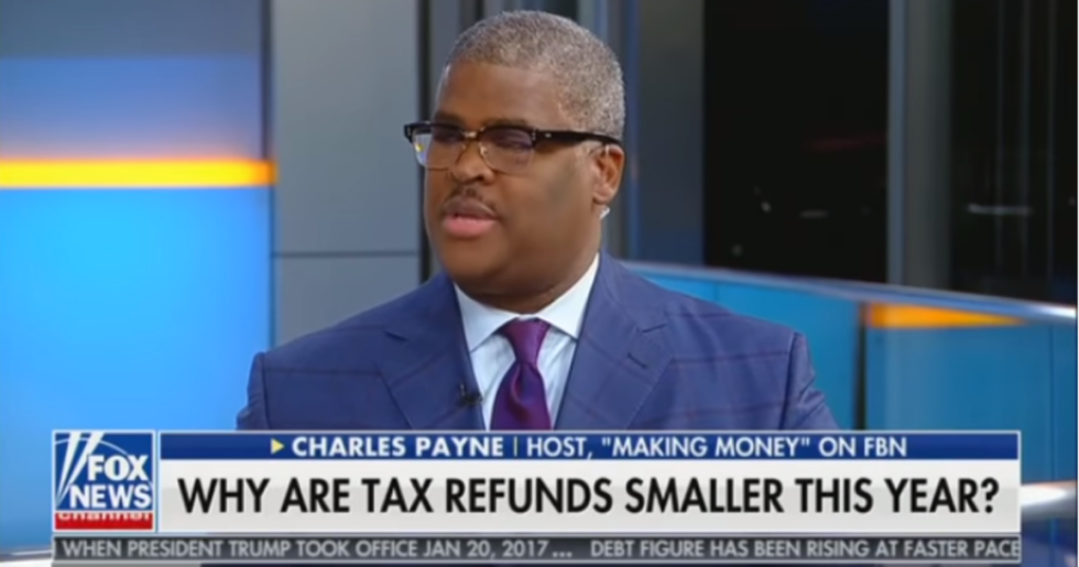Fox Business Host Really Wants You to Know It's Your Fault That Your Tax Refund Is Smaller This Year