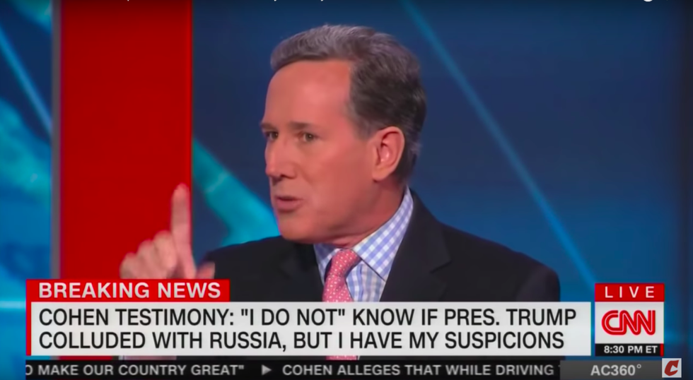 Rick Santorum Just Offered What Has to Be the Absolute Worst Defense of Donald Trump When Asked Why Trump Keeps Lying About Russia