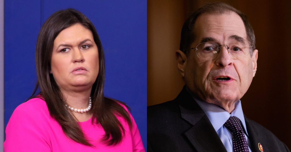 Sarah Sanders Just Fired Back at Democrats' New Corruption Investigation Into Donald Trump and His Cronies With a Groan-Worthy New Talking Point