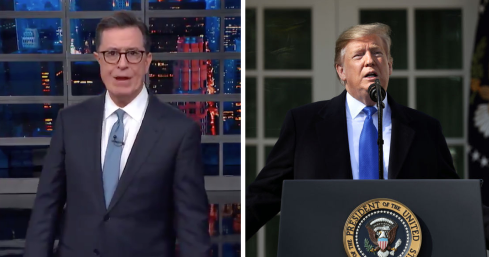 Stephen Colbert Just Perfectly Called Out Donald Trump For His Silence on the Coast Guard Terrorist Arrested for Plot Against Democrats
