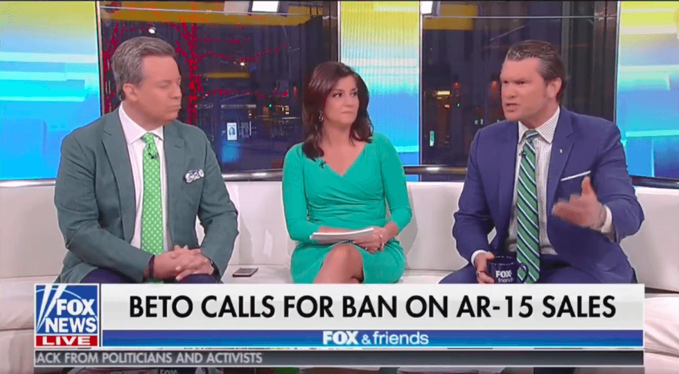 Fox News Host Just Urged Viewers to Buy More AR-15s in Response to Beto O'Rourke's Comments About 'Weapons of War'