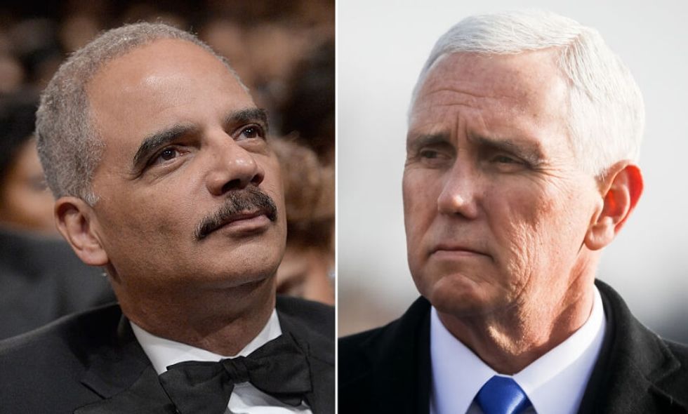 Mike Pence Tried to Shame Eric Holder for Asking When America Was Great, and Holder Made Him Instantly Regret It