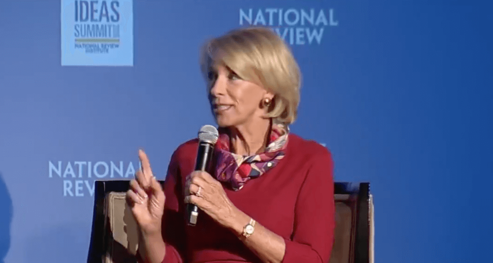 Betsy DeVos Just Said She Was Glad to be Education Secretary 'Most Days' and Now Everyone's Making the Same Joke