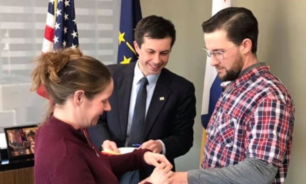 Pete Buttigieg Officiated a Last-Minute Wedding Ceremony Right Before the Couple Gave Birth and How Did You Spend Your Morning?
