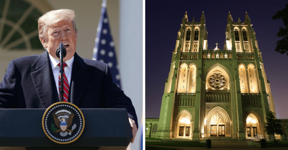 The Washington National Cathedral Just Totally Obliterated Trump's Claim that He 'Gave' McCain the Funeral He Wanted