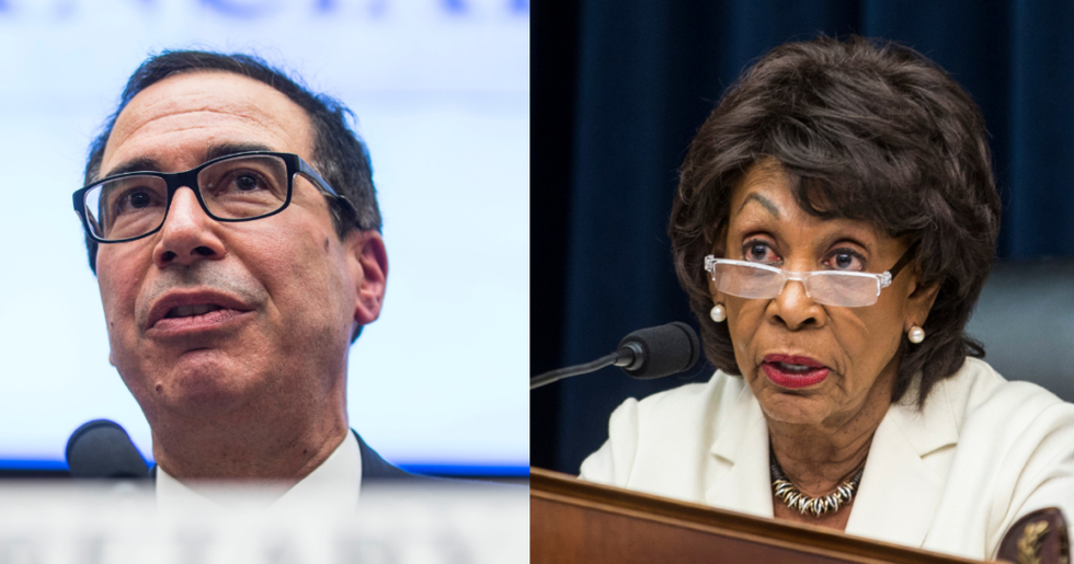 Trump's Treasury Secretary Just Had Another Epic Encounter With Maxine Waters, and Did He Really Just Try to Explain to Her How to Adjourn a Committee Hearing?