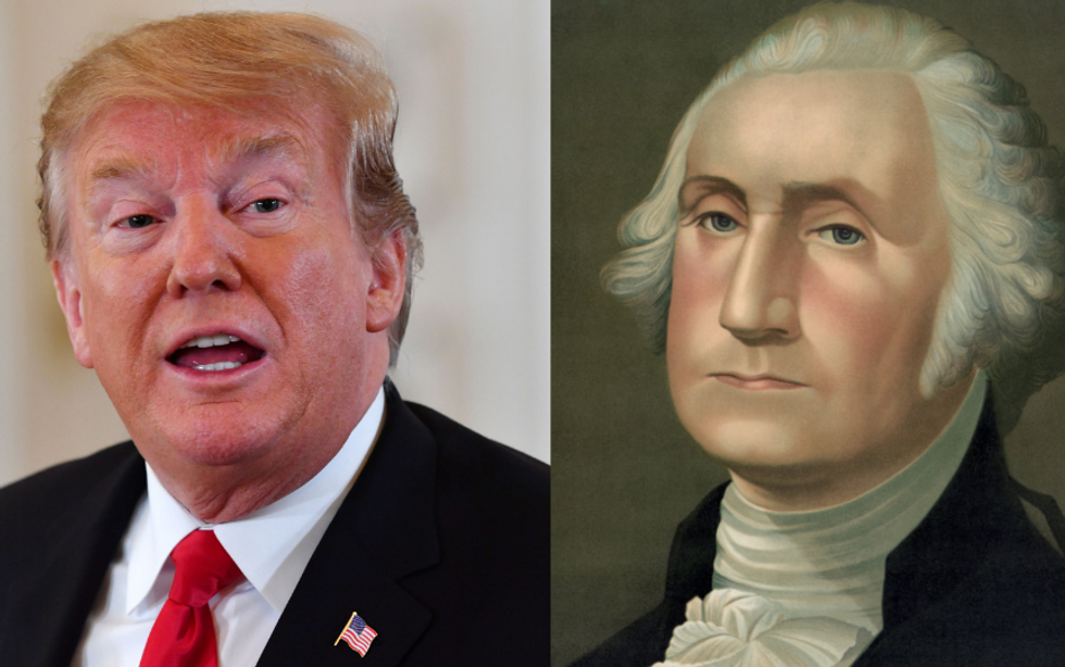 Trump Tried to Give George Washington Posthumous Advice on What He Should Have Done 'If He Was Smart' and People Are Dragging Him