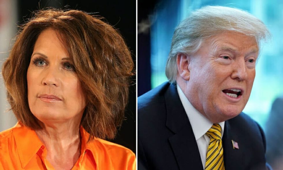 Michele Bachmann Just Called Donald Trump the Most 'Godly, Biblical President' of Her Lifetime and the Internet is Crucifying Her
