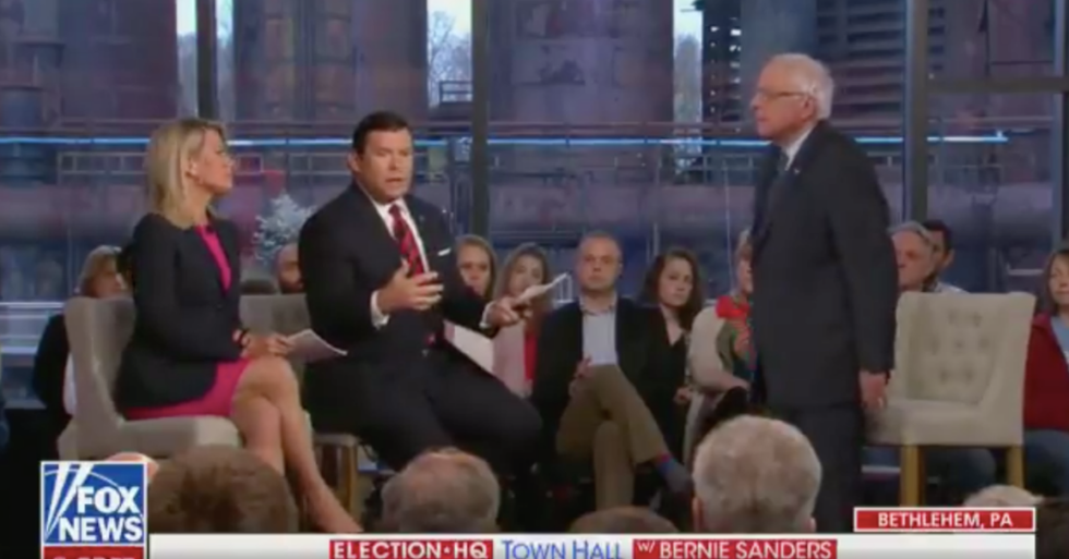 Bret Baier Just Asked Bernie Sanders's Fox News Town Hall Audience Who Would Be Willing to Transition to Medicare for All, and It Backfired in the Best Way
