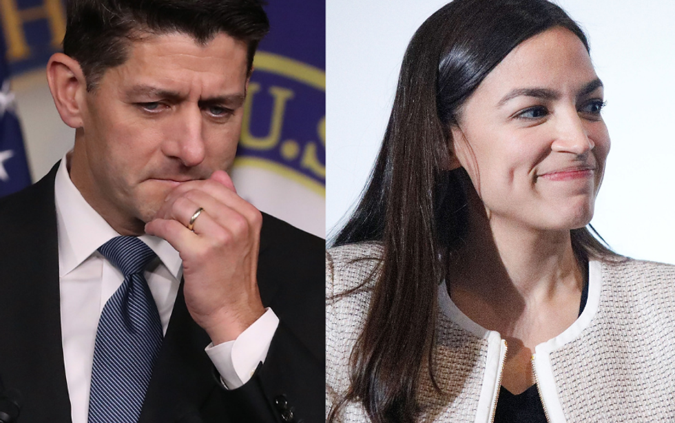 Paul Ryan Complained that Alexandria Ocasio-Cortez 'Didn't Listen to a Word He Said' When He Gave Her Advice, and Everyone's Making the Same Joke