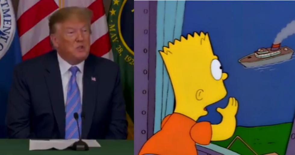 Donald Trump's Latest Immigration Pronouncement Sounds an Awful Lot Like Bart Simpson From a 1998 'Simpsons' Episode