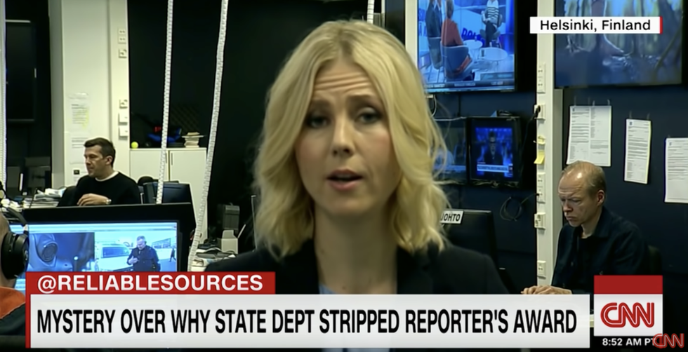 Trump's State Department Rescinded a 'Courage Award' From This Finnish Journalist After Her Anti-Trump Tweets, and Now She's Firing Back