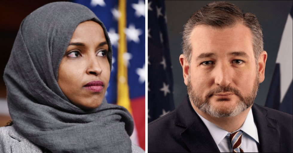 Ilhan Omar Just Completely Shut Ted Cruz Down After He Tried to Portray Her as the 'Anti-Semitic Left'
