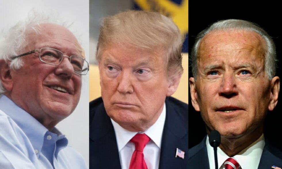 Donald Trump Had the Most Morbid Sign-Off to a Tweet About Bernie Sanders and Joe Biden, and People Seriously Have Questions