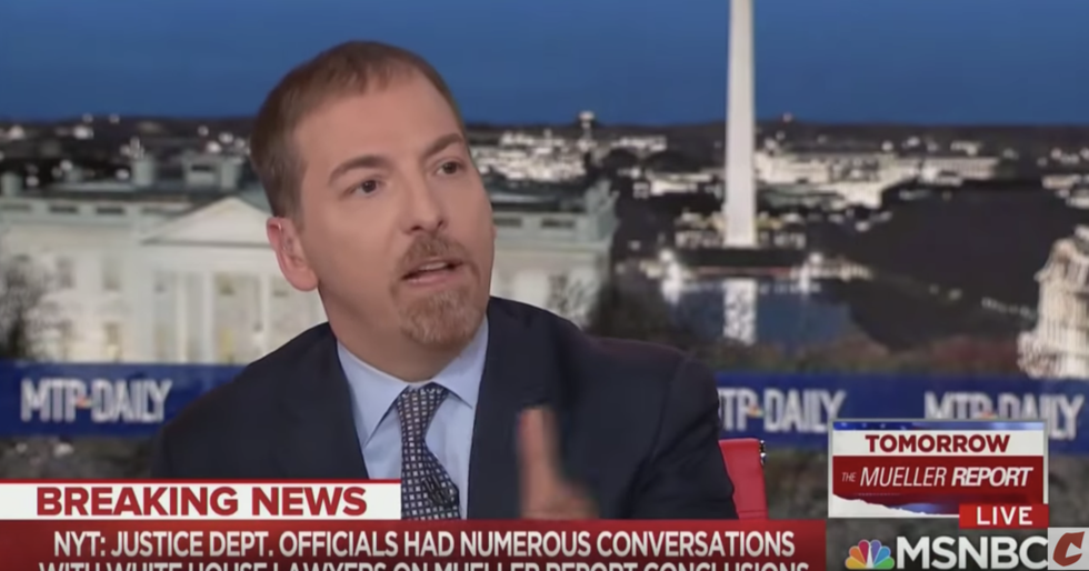 Chuck Todd Thinks We Now Have Evidence of 'Actual Collusion' by the White House, and This Time It's With Trump's Attorney General