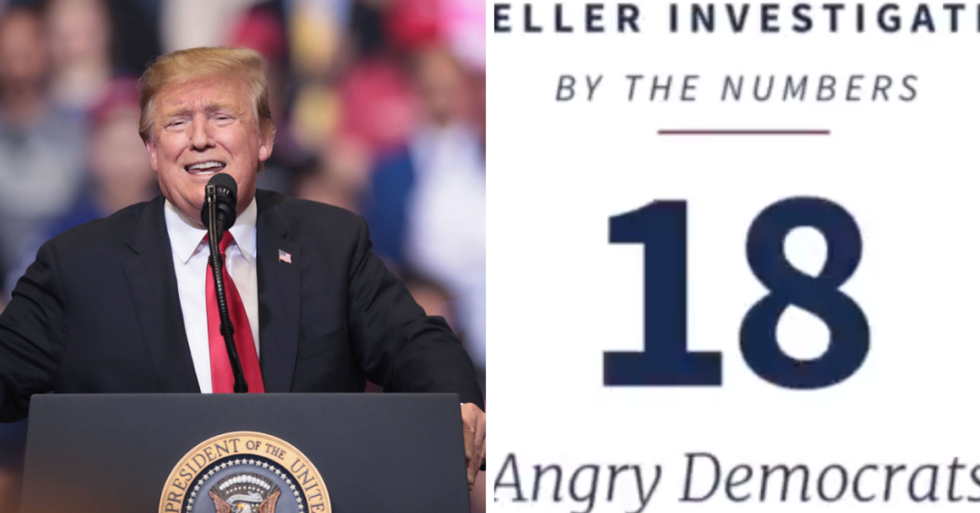 This Bonkers 'Mueller Investigation By the Numbers' Video Trump Shared Has People Listing All the Numbers That the Video Leaves Out, and It's a Lot