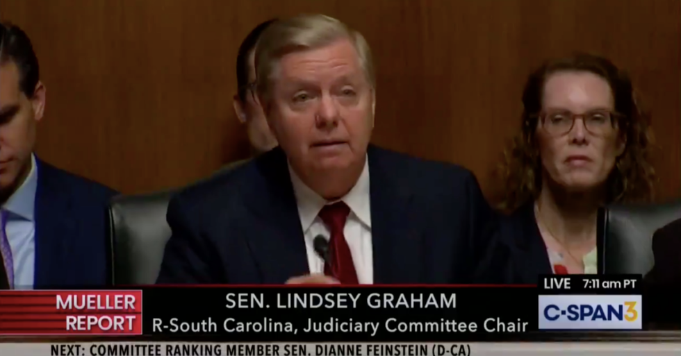 Lindsey Graham Is Trying Really Hard to Make the William Barr Hearing About Hillary Clinton's E-Mails, Because Of Course He Is
