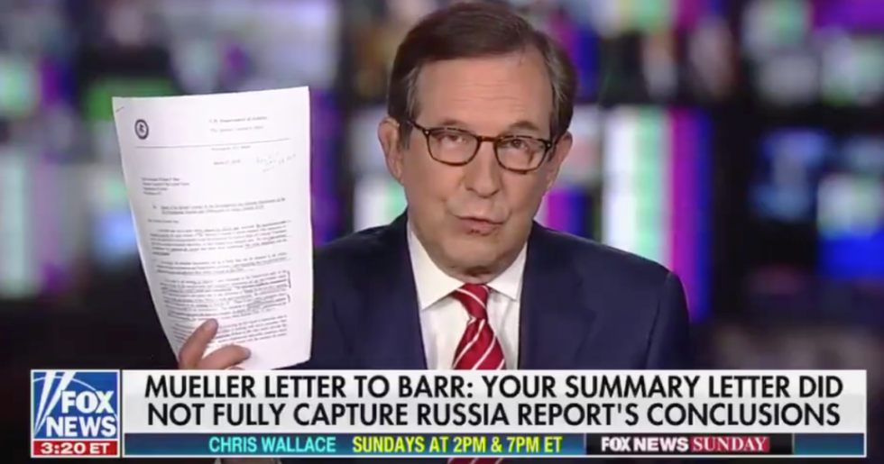 Chris Wallace Just Explained Why We Shouldn't Trust Some of the 'Opinion People' on Fox News When It Comes to the Mueller Report