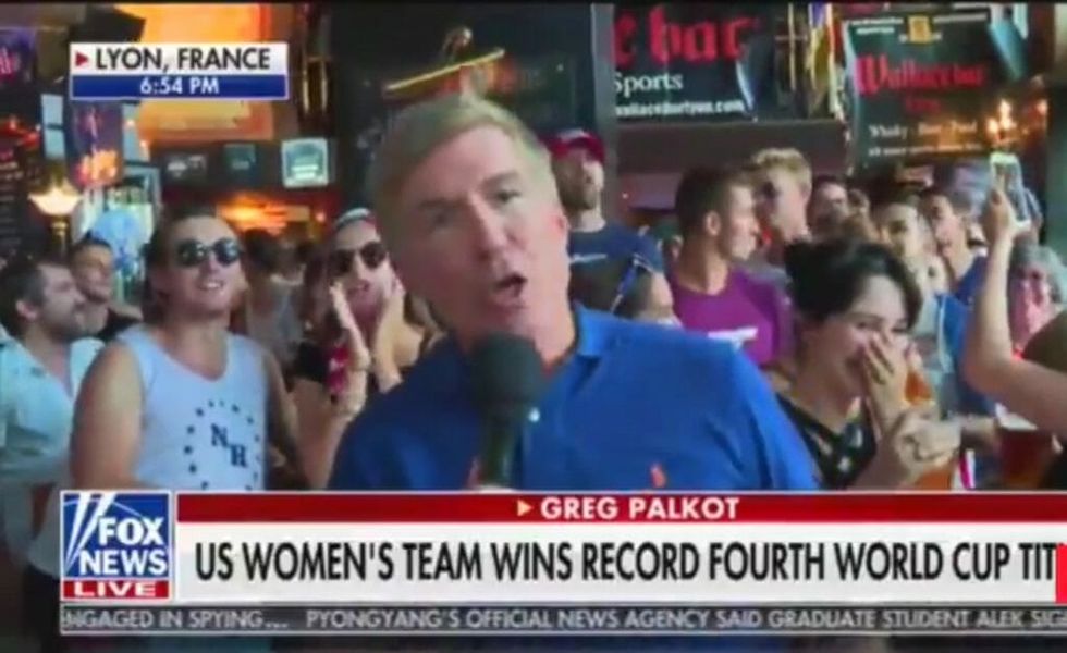 Patrons at French Bar Interrupted Fox News' Live Coverage of the U.S. Women's World Cup Victory With the Perfect NSFW Chant