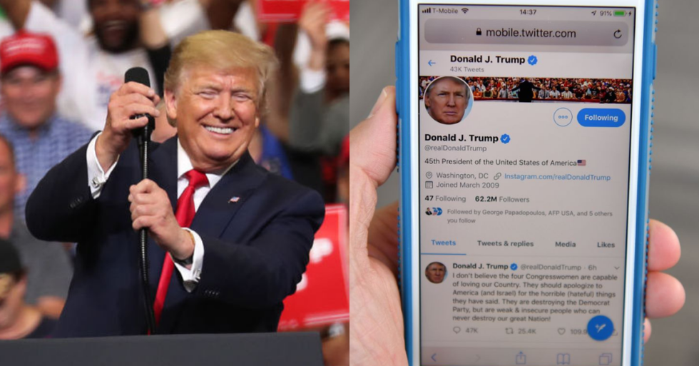 A Message From Twitter Appeared Right Above a Hate-Filled Trump Tweet in a User's Timeline, and People Can't Believe the Timing