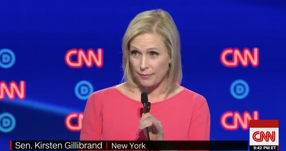 Kirsten Gillibrand's Epic Debate Answer for the First Thing She'd Do in the Oval Office Has the Internet Cheering