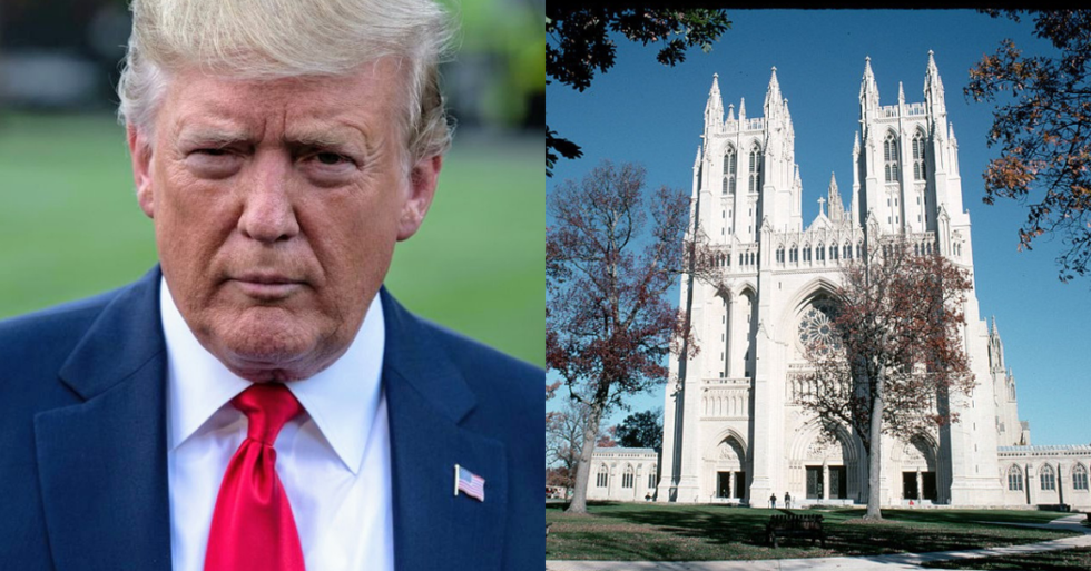 DC's Most Famous Cathedral Just Asked an Urgent Question in a Rare Public Statement Against 'Dangerous' Donald Trump