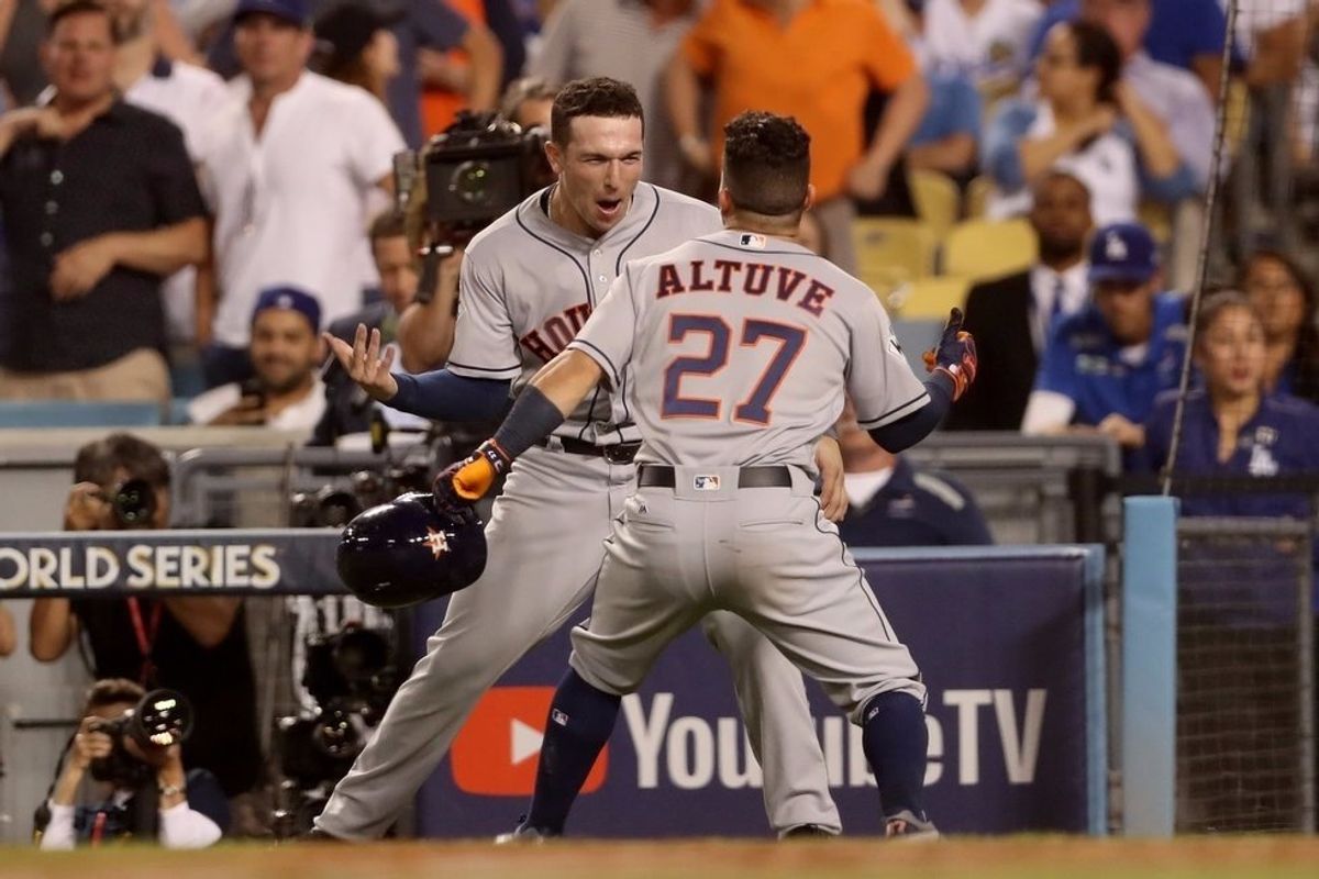 Alex Bregman and Jose Altuve of the Astros