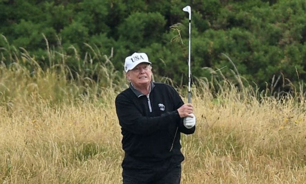 Donald Trump Is Defending Playing Golf While 'Monitoring' Hurricane Dorian in Angry Twitter Thread