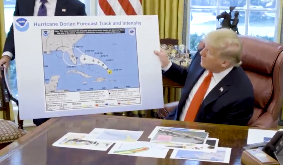 White House Accused of Altering Official Weather Map With a Sharpie to Show Alabama in Dorian's Path