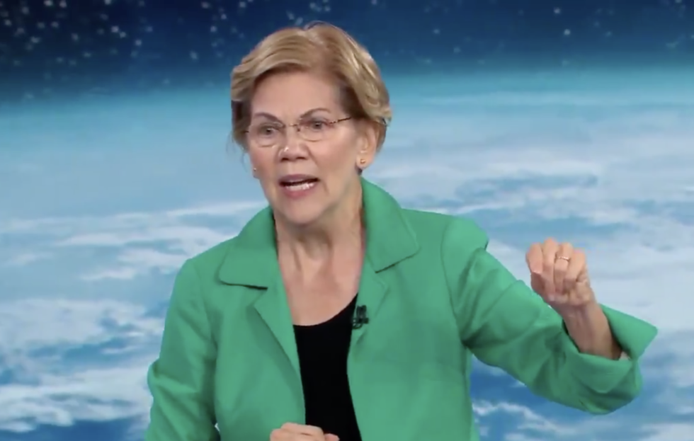 Elizabeth Warren Schools Chris Cuomo on What the Fossil Fuel Companies Really Want Us All Focused On During CNN Climate Town Hall