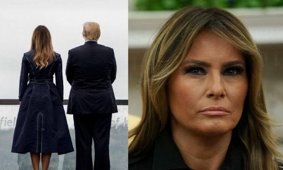 White House Dismisses Criticism That Melania's Coat in 9/11 Photo Features Image of Tower Being Hit by a Plane