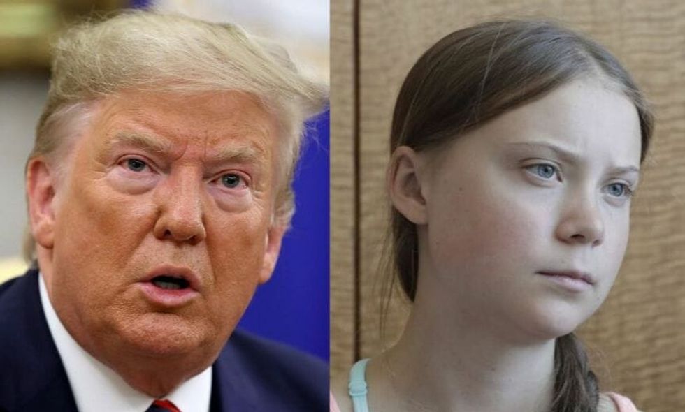 Greta Thunberg Threw Donald Trump a Fierce Stare the Moment She Saw Him at the U.N. and Now It's a GIF