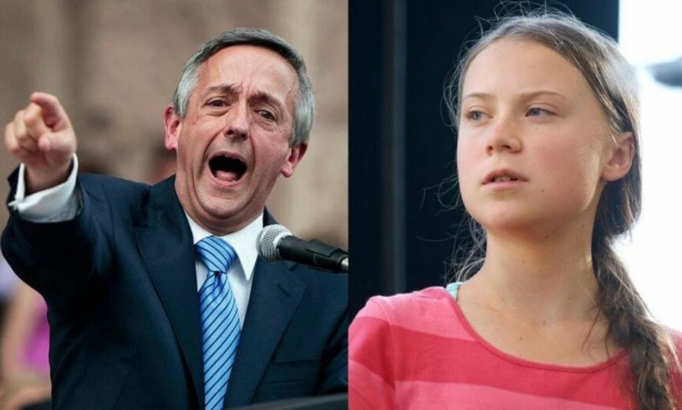 Trump Loving Pastor Scolds Greta Thunberg, Says God Promised Not to 'Flood the World Again' in the Book of Genesis