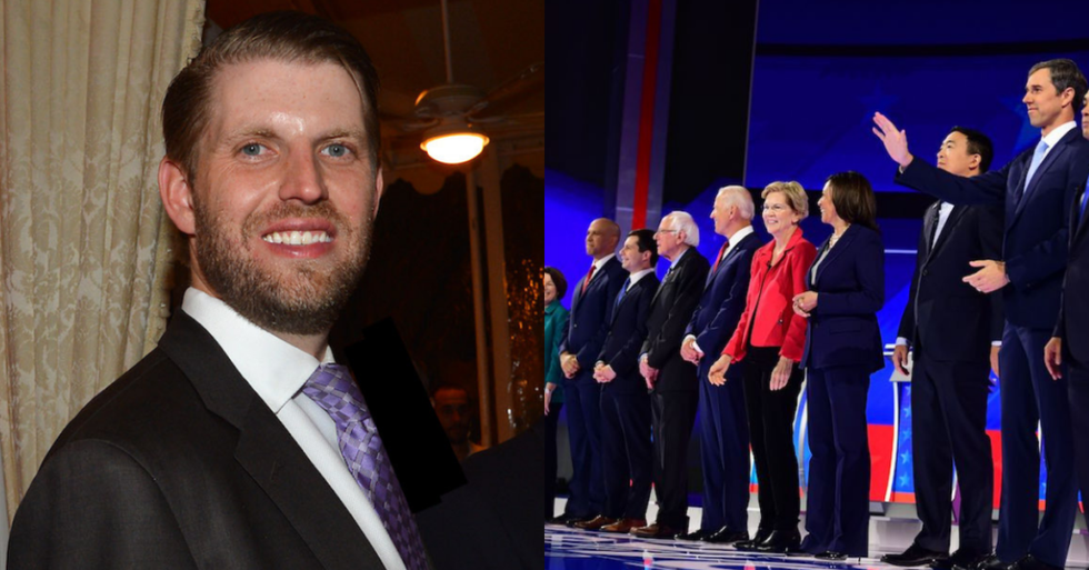 Eric Trump Tried to Mock the Democratic Debate on Twitter But Ended Up Getting Mocked by the Internet Instead