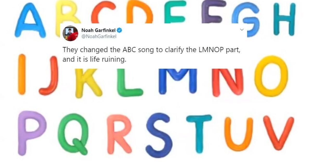 This New Version Of The Alphabet Song Meant To Clarify The Lmnop Section Has People Up In Arms Comic Sands