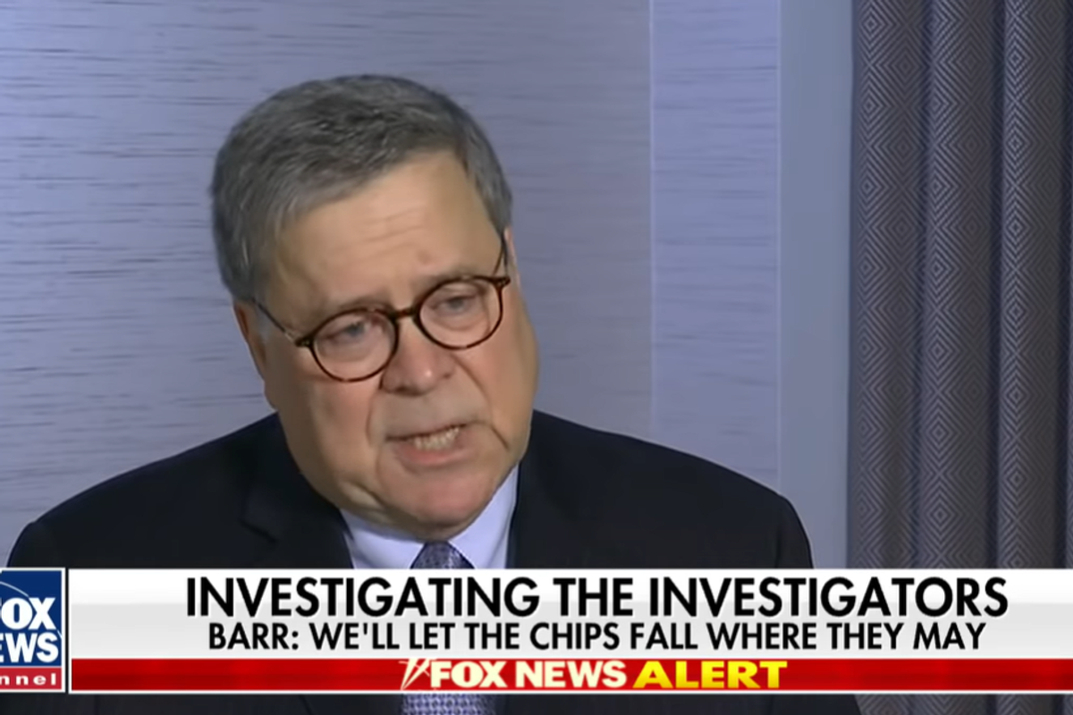 Bill Barr SWEARS Clownshow Investigation Into Trump's Deep State Fantasies Led By Actual Grownup