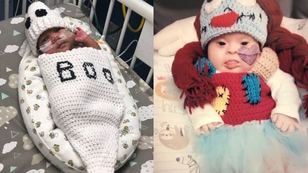 Nurse at Atlanta hospital spends months crocheting Halloween costumes for NICU babies