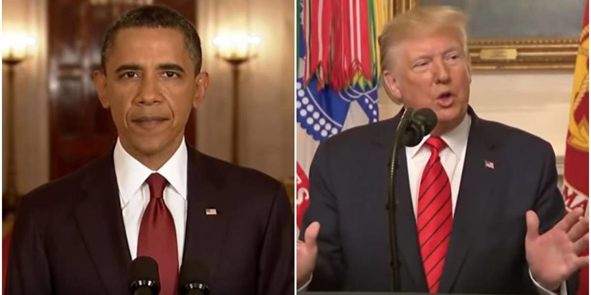 A viral mashup of Obama and Trump announcing the deaths of terrorists is both funny and sad - GOOD A viral mashup of Obama and Trump announcing the deaths of terrorists is both funny and sad - GOOD