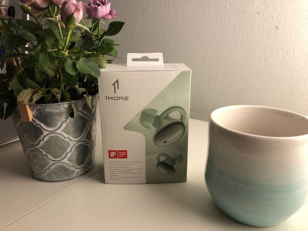 The packaging for the $99.99 1More Stylish True Wireless In-Ear Headphones